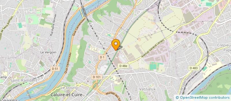 localisation de l'entreprise COPROPRIETE à CALUIRE-ET-CUIRE