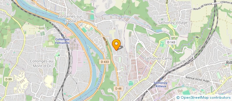 localisation de l'entreprise COPROPRIETE  FONTAINES-SUR-SAONE