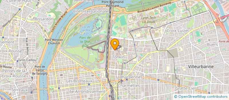 localisation de l'entreprise COPROPRIETE  VILLEURBANNE