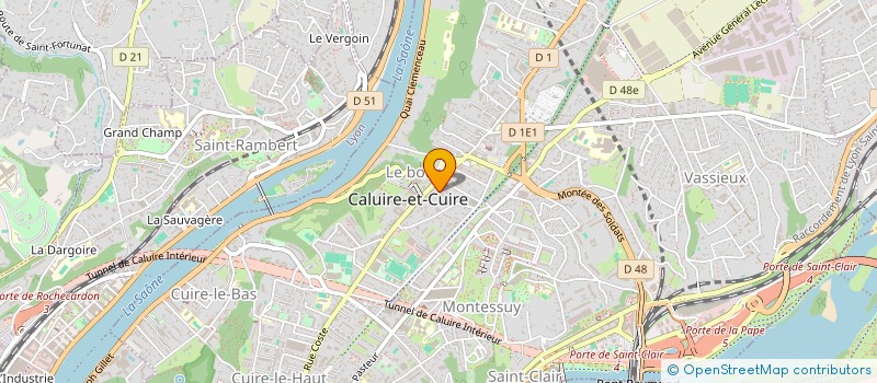 localisation de l'entreprise COPROPRIETE à CALUIRE-ET-CUIRE