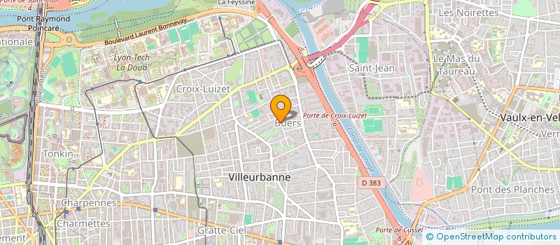 localisation de l'entreprise COPROPRIETE  VILLEURBANNE