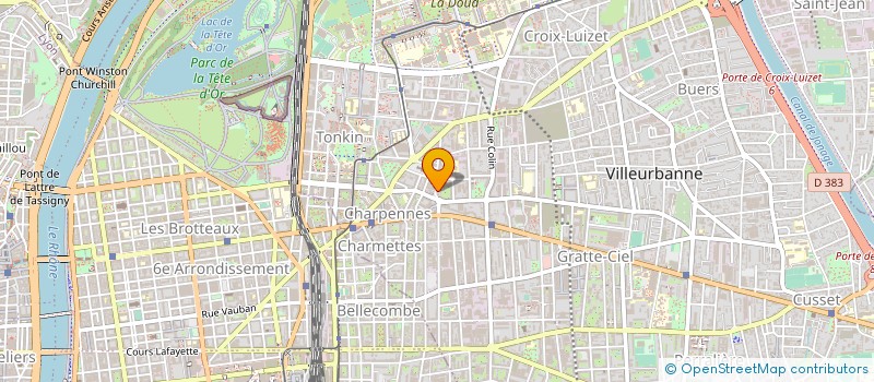 localisation de l'entreprise COPROPRIETE  VILLEURBANNE