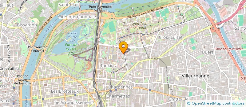 localisation de l'entreprise COPROPRIETE  VILLEURBANNE