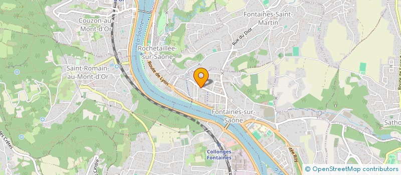 localisation de l'entreprise COPROPRIETE  FONTAINES-SUR-SAONE