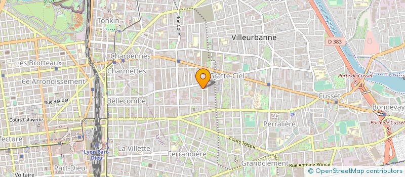 localisation de l'entreprise COPROPRIETE  VILLEURBANNE