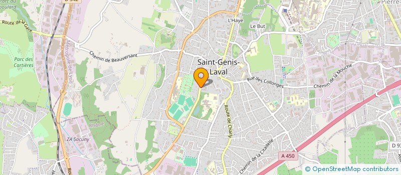 localisation de l'entreprise COPROPRIETE  SAINT-GENIS-LAVAL