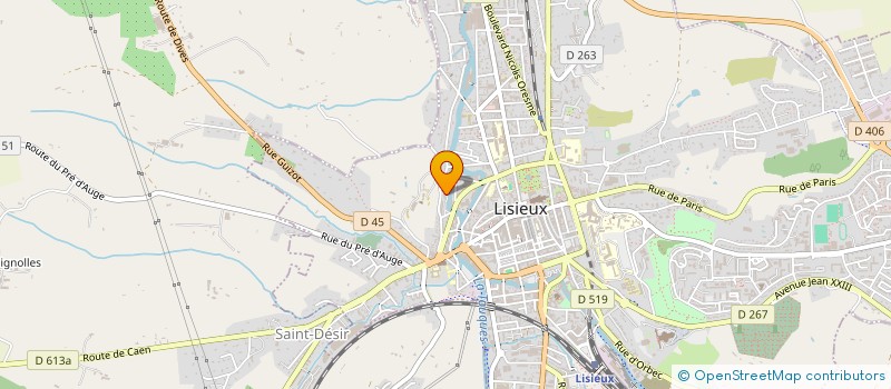 localisation de l'entreprise COPROPRIETE 063 17 ALLEE MARESCOT  LISIEUX