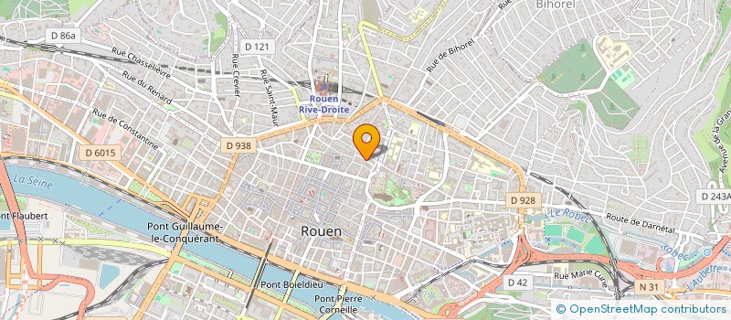 localisation de l'entreprise COPROPRIETE 1 & 1 BIS R MONTBRET à ROUEN