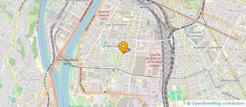 localisation de l'entreprise COPROPRIETE 1 R J F RACLET  LYON