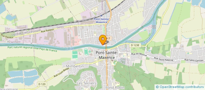 localisation de l'entreprise COPROPRIETE 1 RUE DU CHANCELIER GUERIN  PONT-SAINTE-MAXENCE