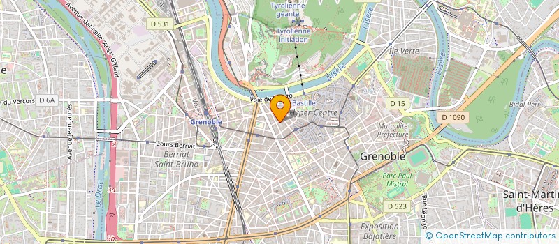 localisation de l'entreprise COPROPRIETE 1 RUE EMILE AUGIER  GRENOBLE