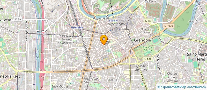 localisation de l'entreprise COPROPRIETE 1 RUE GENISSIEU 1ER  GRENOBLE