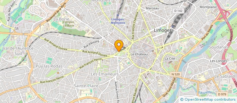 localisation de l'entreprise COPROPRIETE 10&12 RUE DE L AMPHITEATHRE à LIMOGES