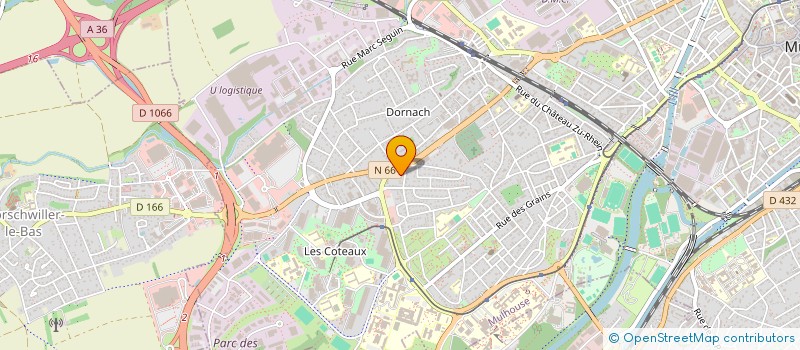 localisation de l'entreprise COPROPRIETE 10 CHEMIN DU PETIT PONT  MULHOUSE