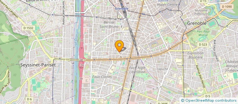 localisation de l'entreprise COPROPRIETE 10 R DR HERMITE  GRENOBLE