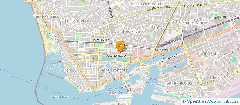 localisation de l'entreprise COPROPRIETE 10 RUE MARECHAL DE LATTRE DE TASSIGNY à LE HAVRE