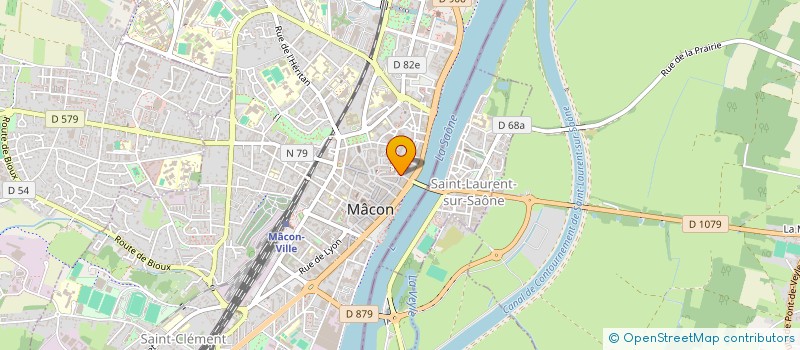 localisation de l'entreprise COPROPRIETE 10 RUE PHILIBERT LAGUICHE  MACON