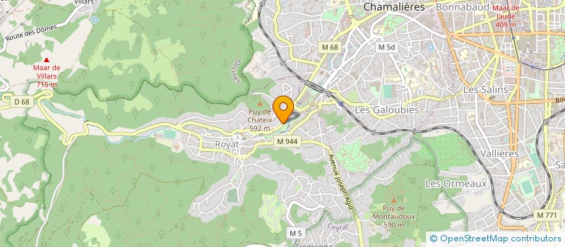 localisation de l'entreprise COPROPRIETE 10 T AVE ROUZAUD ROYAT  ROYAT