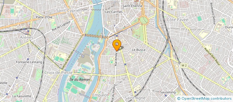 localisation de l'entreprise COPROPRIETE 100 R ACHILLE VIADIEU à TOULOUSE