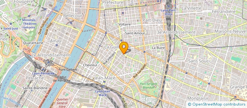 localisation de l'entreprise COPROPRIETE 102 GR DE LA GUILLOTIERE  LYON