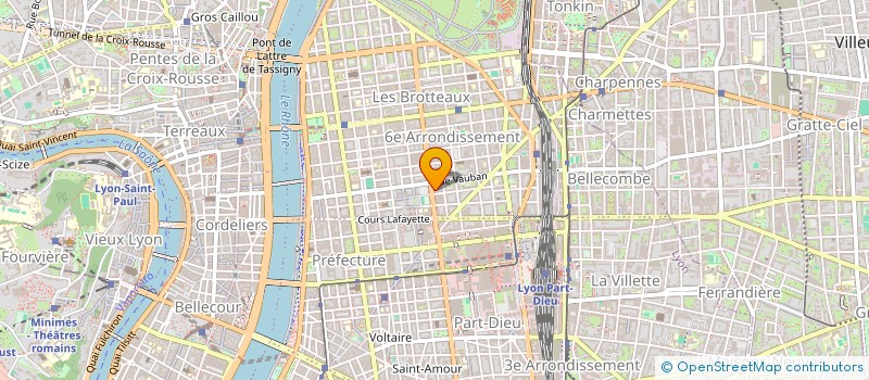 localisation de l'entreprise COPROPRIETE 109 R GARIBALDI  LYON