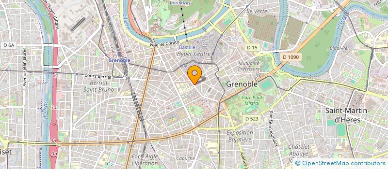 localisation de l'entreprise COPROPRIETE 11 BD AGUTTE SEMBAT  GRENOBLE