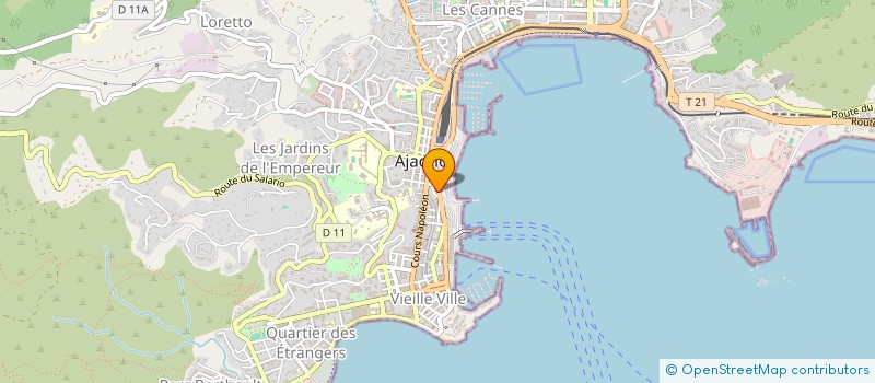 localisation de l'entreprise COPROPRIETE 11 BD SAMPIERO  AJACCIO