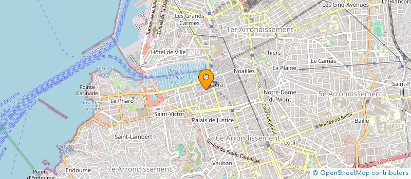 localisation de l'entreprise COPROPRIETE 11 CRS ETIENNE D'ORVES à MARSEILLE 1ER