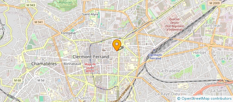 localisation de l'entreprise COPROPRIETE 11 RUE DE L ORATOIRE  CLERMONT-FERRAND