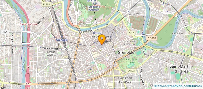 localisation de l'entreprise COPROPRIETE 11 RUE DE LA POSTE GRENOBLE  GRENOBLE