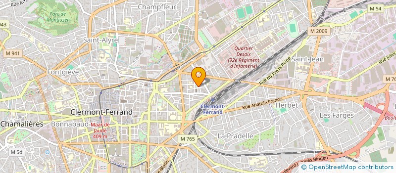 localisation de l'entreprise COPROPRIETE 11 RUE DE STRASBOURG  CLERMONT-FERRAND