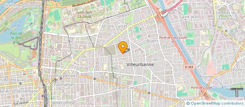 localisation de l'entreprise COPROPRIETE 115 RUE ALEXIS PERRONCEL  VILLEURBANNE