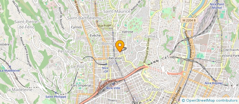 localisation de l'entreprise COPROPRIETE 12 AV ROMAIN ROLLAND à NICE