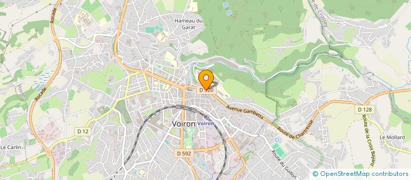 localisation de l'entreprise COPROPRIETE 12 AVENUE GAMBETTA  VOIRON