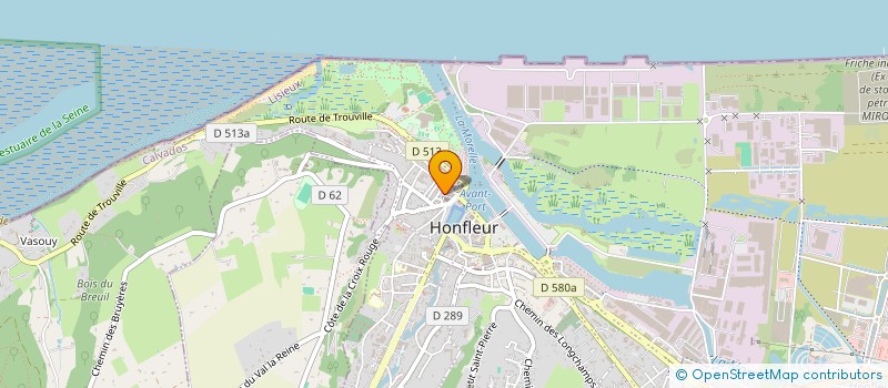 localisation de l'entreprise COPROPRIETE 12 PLACE SAINTE CATHERINE  HONFLEUR