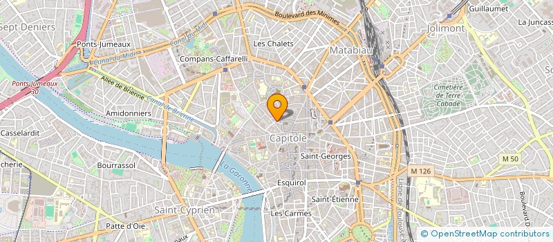 localisation de l'entreprise COPROPRIETE 12 R DES PENITENTS GRIS à TOULOUSE