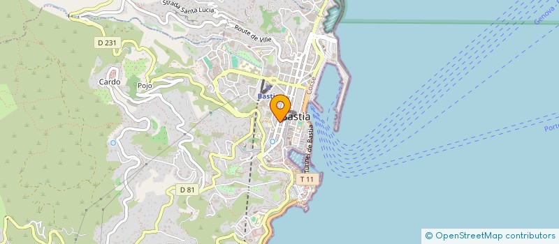 localisation de l'entreprise COPROPRIETE 12 RUE CESAR CAMPINCHI à BASTIA