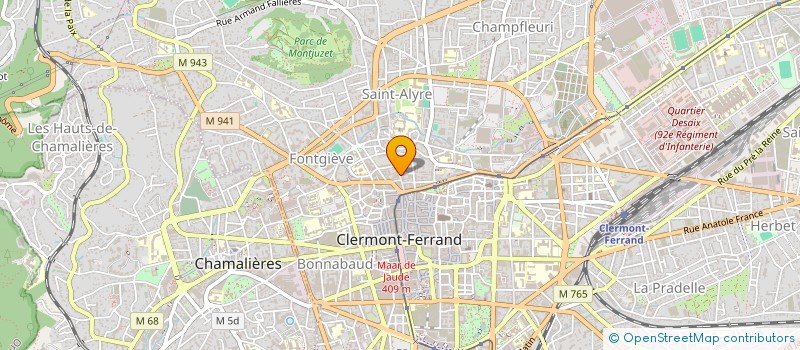 localisation de l'entreprise COPROPRIETE 12 RUE SAINTE CLAIRE  CLERMONT-FERRAND