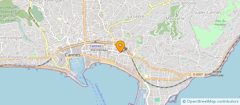 localisation de l'entreprise COPROPRIETE 121 R D'ANTIBES  CANNES