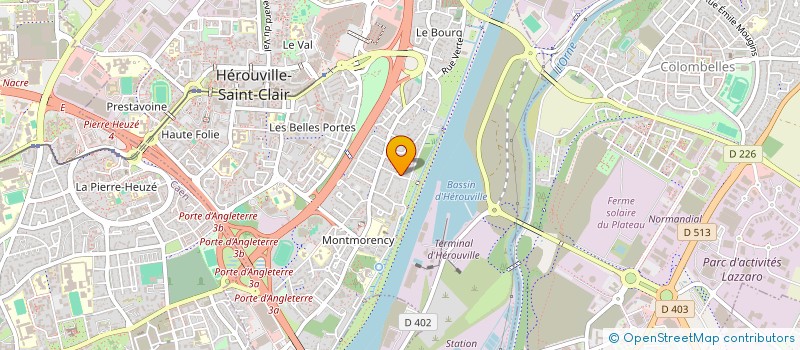 localisation de l'entreprise COPROPRIETE 123 RUE DE BEAULUE  HEROUVILLE-SAINT-CLAIR