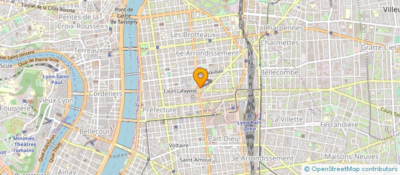 localisation de l'entreprise COPROPRIETE 125 R GARIBALDI  LYON