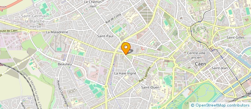localisation de l'entreprise COPROPRIETE 127 RUE DE BAYEUX à CAEN