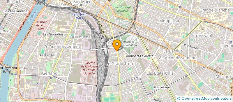 localisation de l'entreprise COPROPRIETE 128 ROUTE DE VIENNE  LYON