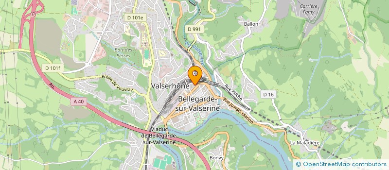 localisation de l'entreprise COPROPRIETE 13 AV DE LA GARE à VALSERHONE