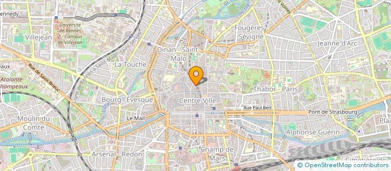 localisation de l'entreprise COPROPRIETE 13 R LE BASTARD  RENNES