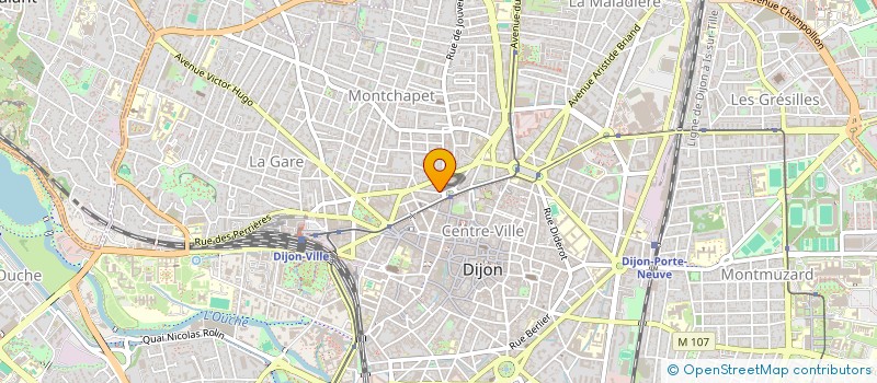 localisation de l'entreprise COPROPRIETE 13 RUE DE MONTIGNY  DIJON