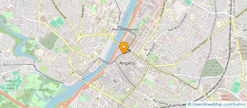 localisation de l'entreprise COPROPRIETE 13 RUE DU PONT DE L ANCRE à ANGERS