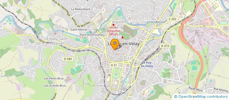 localisation de l'entreprise COPROPRIETE 13 RUE SAULNERIE VIEILLE  LE PUY-EN-VELAY