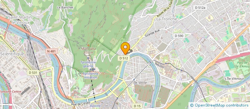 localisation de l'entreprise COPROPRIETE 132 GRANDE RUE  LA TRONCHE