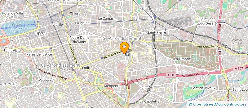 localisation de l'entreprise COPROPRIETE 139 RUE SAINT CECILE à MARSEILLE
